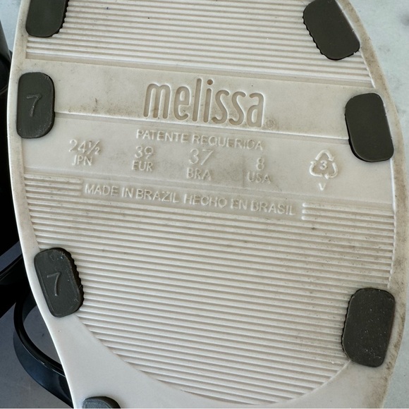 Melissa + Jason Wu Pool / Beach Slides Sandals Size 8 - Picture 8 of 9